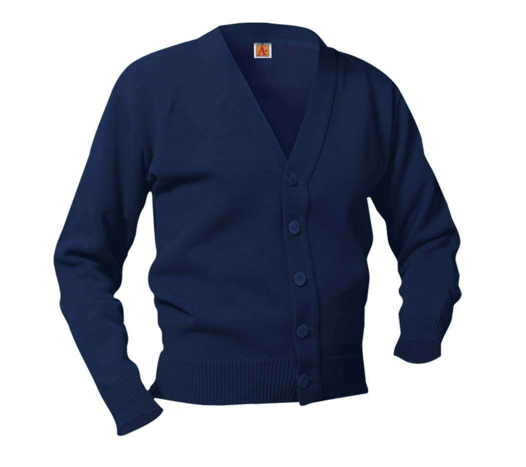 Navy school cardigan outlet with pockets