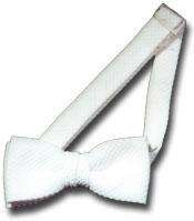  Schooluniforms.com - uniforms  uniforms online White or Black Satin Formal Bow Tie - SchoolUniforms.com